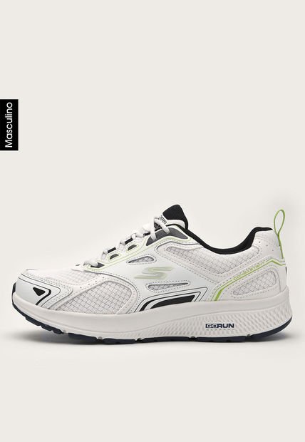 Tenis Running Blanco-Negro-Verde Skechers Go Run Consistent