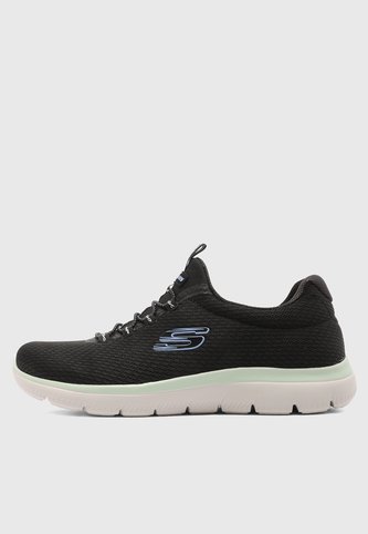 Tenis Training SKECHERS Mesh bungee slip-on Negro Skechers