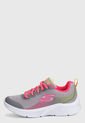 Tenis Training Gris-Rosa-Verde Skechers Kids Microspec de Skechers