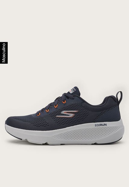 Tenis Running Azul Navy-Naranja-Blanco Skechers Go Run Elevate-Porous