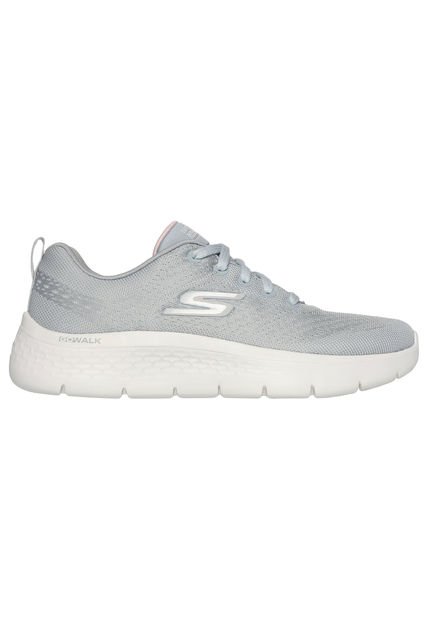 Tenis Mujer Skechers Go Walk Flex Kali Low - Gris-Blanco