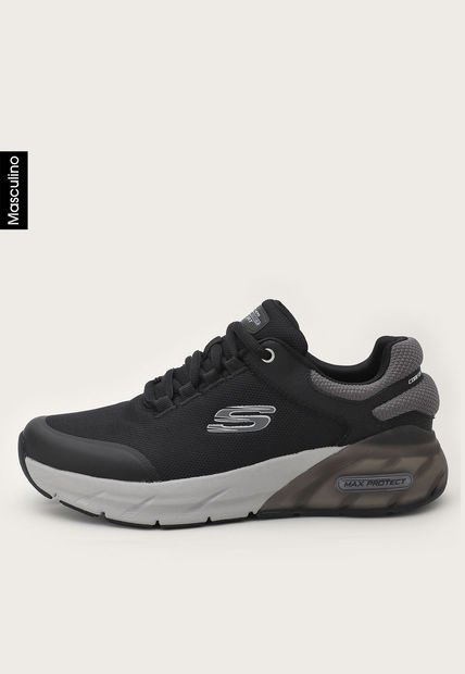 Tenis Training Negro-Gris Skechers Max Protect Sport - Balmer