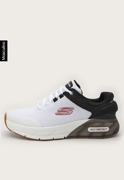 Tenis Training Blanco-Negro-Rojo Skechers Max Protect Sport - Balmer