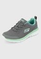 Tenis Training Gris-Verde Skechers de Skechers