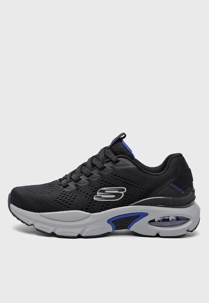 Tenis Lifestyle Negro-Gris-Azul Skechers Skech-Air Ventura