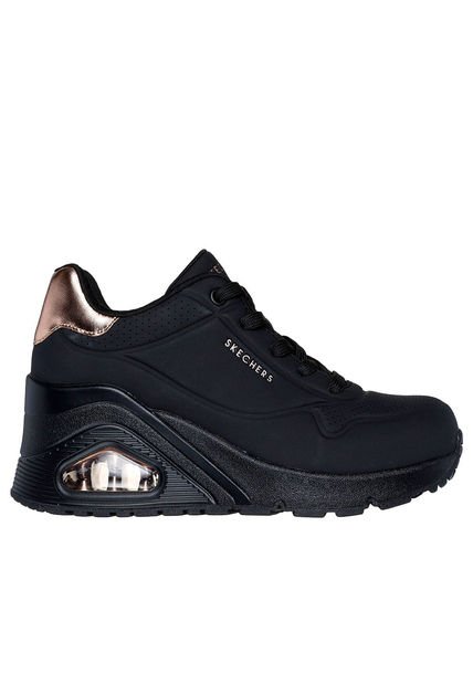 TENIS SKECHERS MUJER 177520BBK UNO WEDGE Talla 7.5