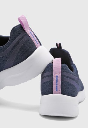 Tenis Training Azul Navy-Marfil-Rosa Skechers Dynamight 2.0 - Soft Expressions