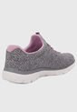 Tenis Training Gris-Blanco-Rosa Skechers Summits de Skechers