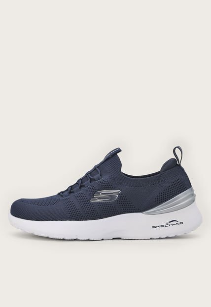 Tenis Training Azul Navy-Blanco-Plateado Skechers Skech-Air Dynamight