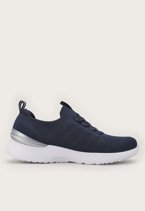Tenis Training Azul Navy-Blanco-Plateado Skechers Skech-Air Dynamight