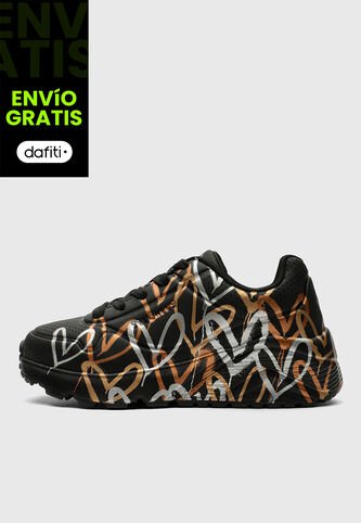 Tenis SKECHERS Uno Lite - Metallic Love Negro Skechers