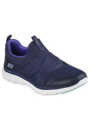 Tenis Mujer Skechers Flex Appeal 4.0 Sweet Glee - Azul-Blanco  