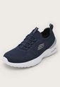 Tenis Training Azul Navy-Blanco-Plateado Skechers Skech-Air Dynamight de Skechers