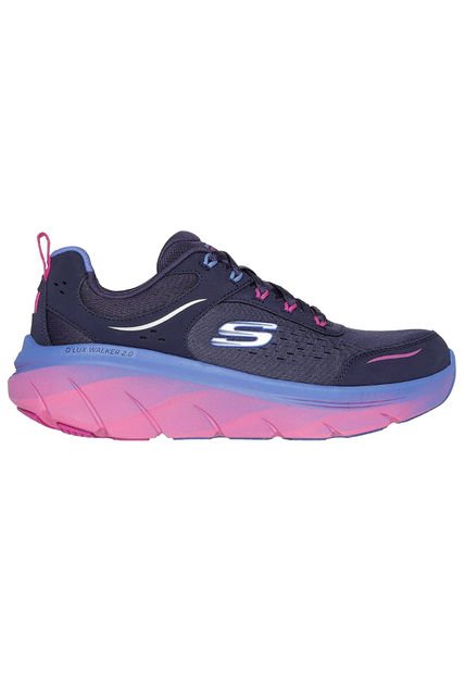Tenis  Skechers Prmt D'lux Wal -Azul- Morado