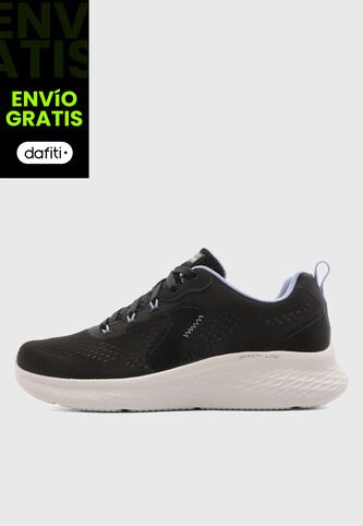 Tenis Running SKECHERS Emesh Lace Up Negro Skechers