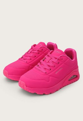 Tenis Lifestyle Magenta Neón Skechers Kids Uno Gen 1