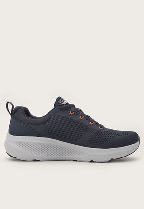 Tenis Running Azul Navy-Naranja-Blanco Skechers Go Run Elevate-Porous