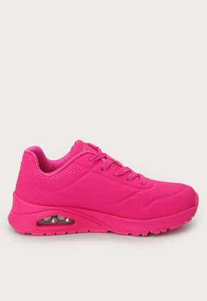 Tenis Lifestyle Magenta Neón Skechers Kids Uno Gen 1
