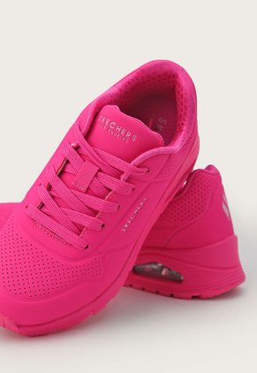 Tenis Lifestyle Magenta Neón Skechers Kids Uno Gen 1