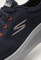 Tenis Running Azul Navy-Naranja-Blanco Skechers Go Run Elevate-Porous de Skechers