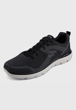 Tenis Training Negro-Gris Skechers Summits-Brisbane