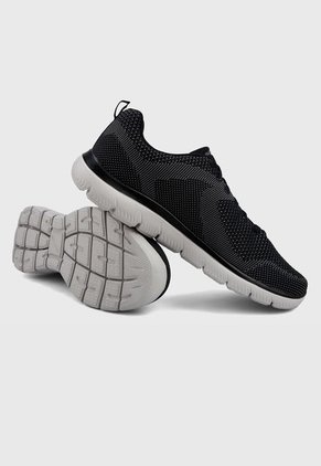 Tenis Training Negro-Gris Skechers Summits-Brisbane