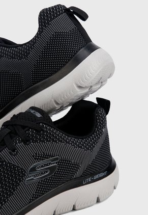 Tenis Training Negro-Gris Skechers Summits-Brisbane