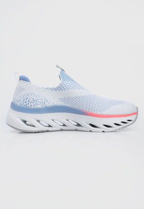 Tenis Training Blanco-Azul-Salmón Skechers Arch Fit Glide