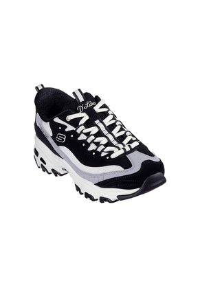 Tenis Mujer Skechers D'Lites Smooth Nostalgia - Negro