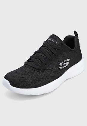 Tenis Running Negro-Blanco Skechers Eye To eye