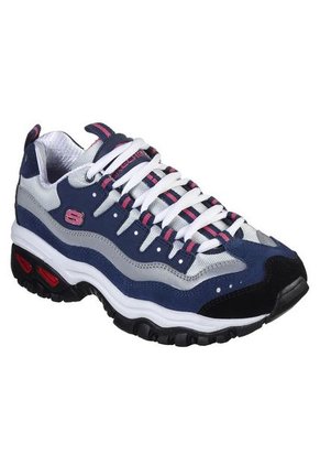 Tenis Lifestyle Skechers Energy Wave Linxe - Azul-Rosa-Blanco