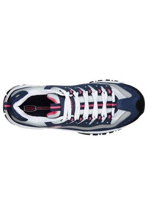 Tenis Lifestyle Skechers Energy Wave Linxe - Azul-Rosa-Blanco