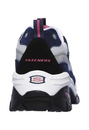Tenis Lifestyle Skechers Energy Wave Linxe - Azul-Rosa-Blanco