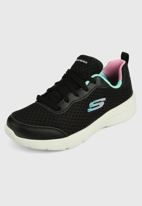 Tenis Training Negro-Aguamarina-Rosa Skechers Dynamight 2.0