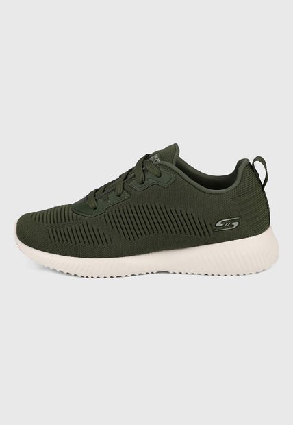 Tenis Training Verde-Blanco Skechers Bobs Squad