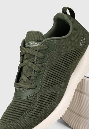 Tenis Training Verde-Blanco Skechers Bobs Squad