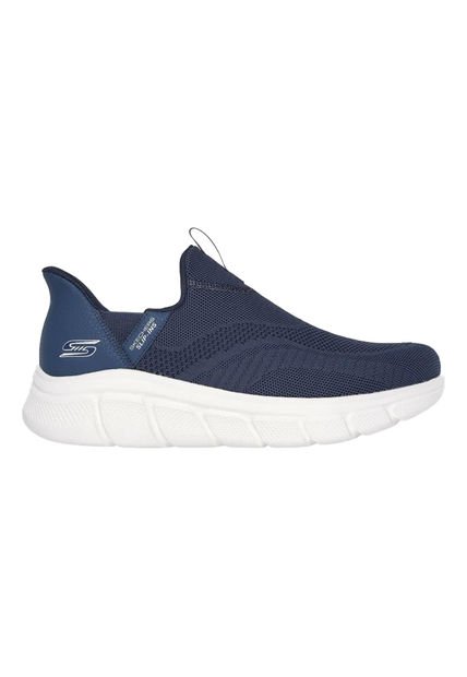 Tenis Hombre Skechers Slip Ins Moda Bobs B Flex Scored Edge - Azul