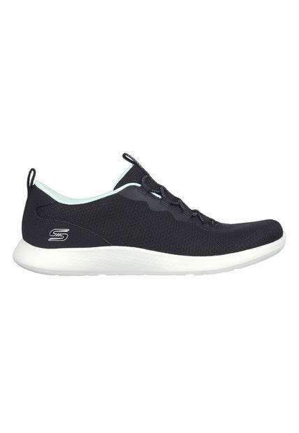 TENIS SKECHERS MUJER 104481BKW VAPOR FOAM
