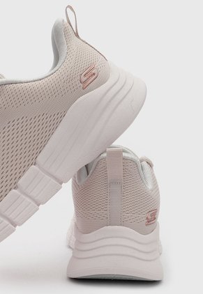 Tenis Lifestyle Skechers Bobs Flex 2.0 Beige