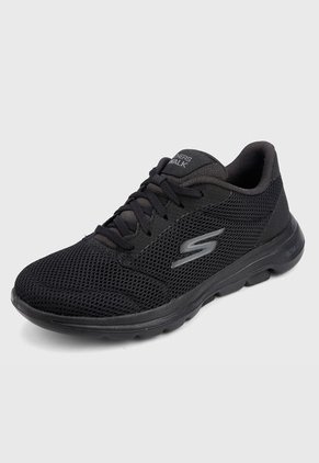 Tenis Training Negro Skechers Go Walk 5 - Lucky