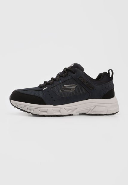 Tenis de Senderismo Azul-Negro-Gris Skechers OAK Canyon