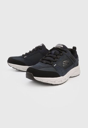 Tenis de Senderismo Azul-Negro-Gris Skechers OAK Canyon