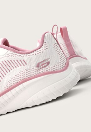 Tenis Training Blanco-Rosa Skechers BOBS Squad Chaos