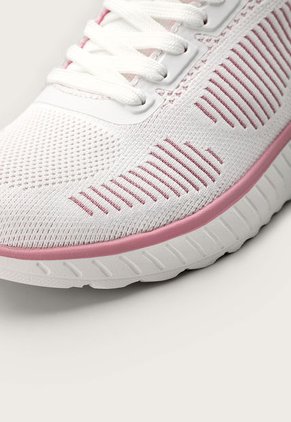 Tenis Training Blanco-Rosa Skechers BOBS Squad Chaos
