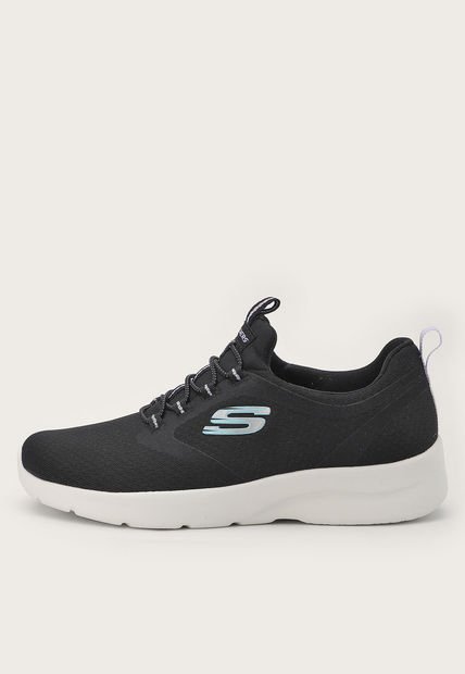 Tenis Training Negro-Blanco-Lila Skechers Dynamight 2.0