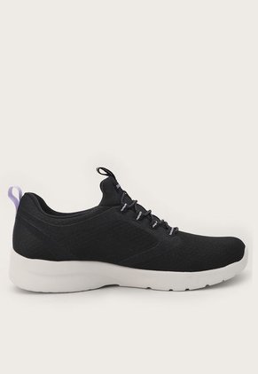 Tenis Training Negro-Blanco-Lila Skechers Dynamight 2.0