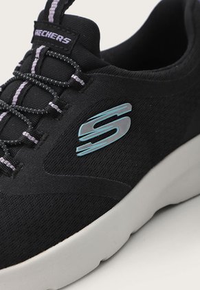Tenis Training Negro-Blanco-Lila Skechers Dynamight 2.0