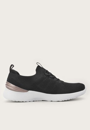 Tenis Training Negro-Blanco-Oro Rosa Skechers Skech-Air Dynamight