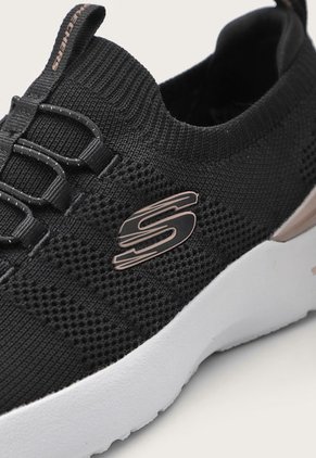 Tenis Training Negro-Blanco-Oro Rosa Skechers Skech-Air Dynamight