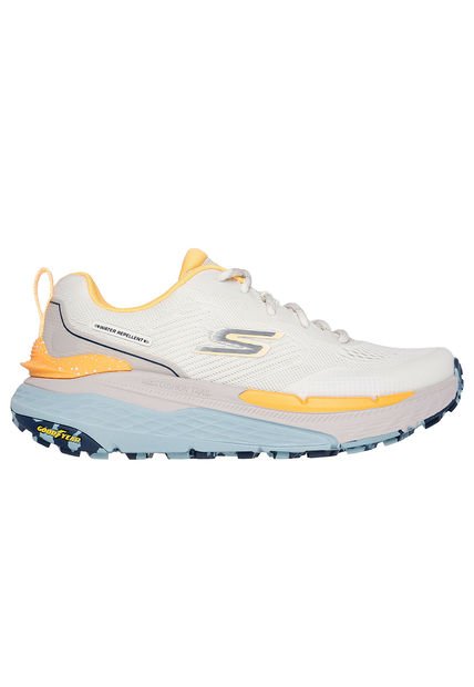 Tenis Mujer Skechers Max Cushioning - Blanco-Amarillo